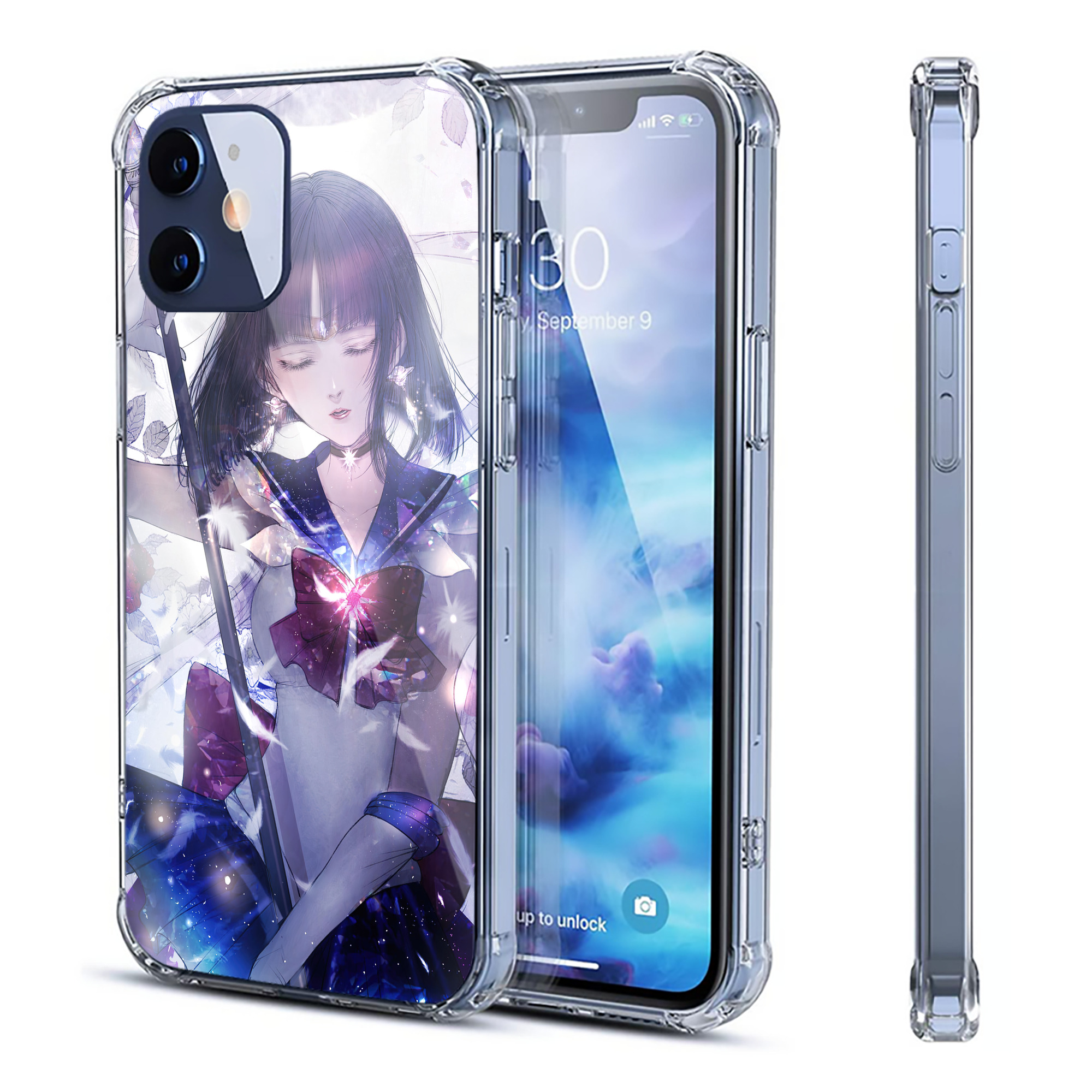 （画像用） 美少女戦士セーラームーン Sailor Moon 【iPhone 12シリーズ対応】透明スマホケース（クリアソフトケース）